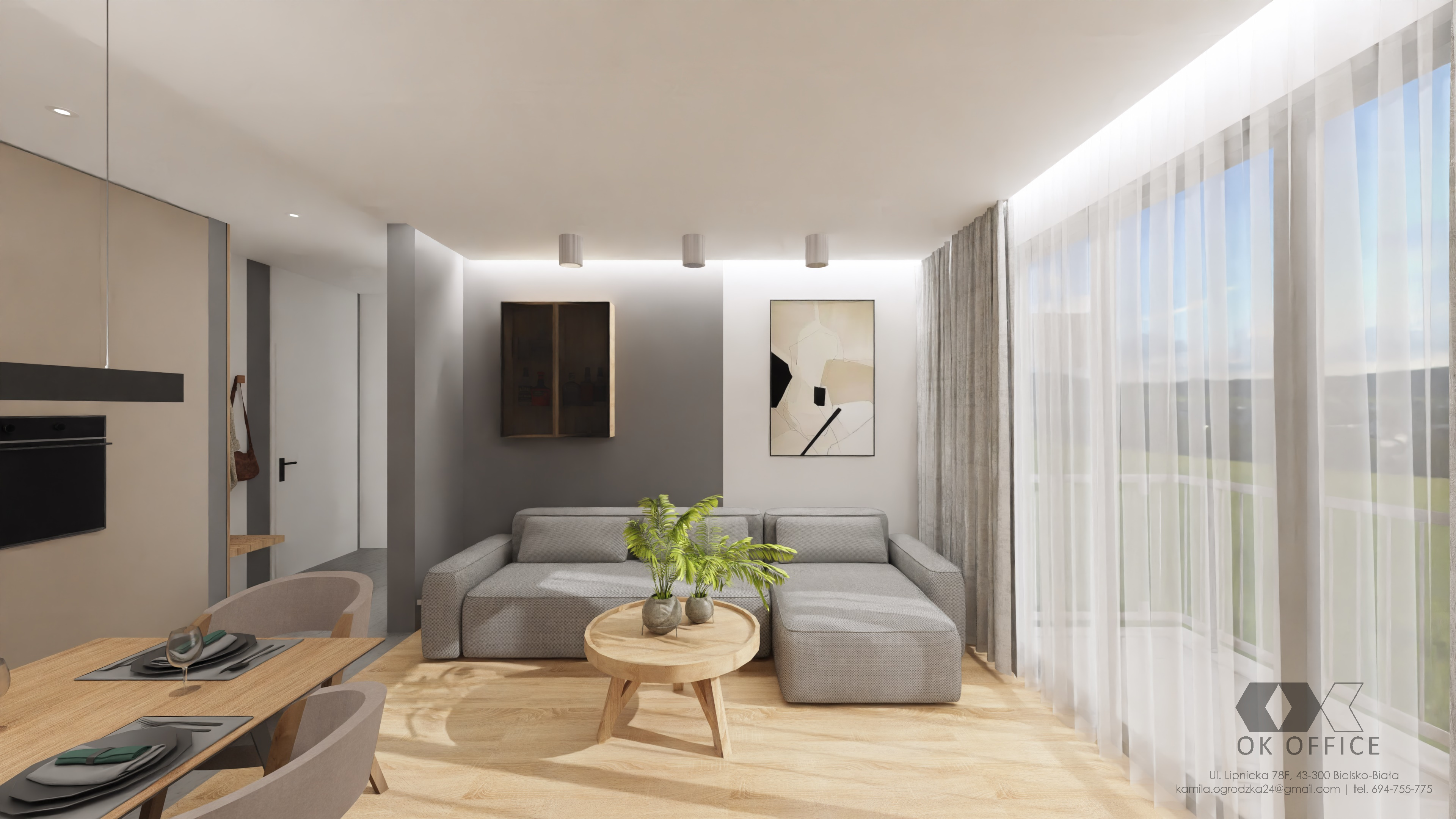 Projekt mieszkania – OK OFFICE - ujęcie 5